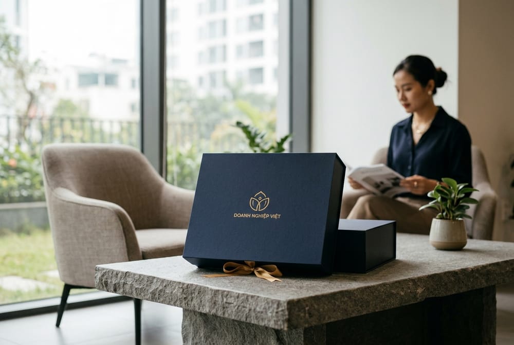 Bí quyết chọn vỏ hộp quà tặng doanh nghiệp: Tạo ấn tượng mạnh mẽ ngay từ cái nhìn đầu tiên